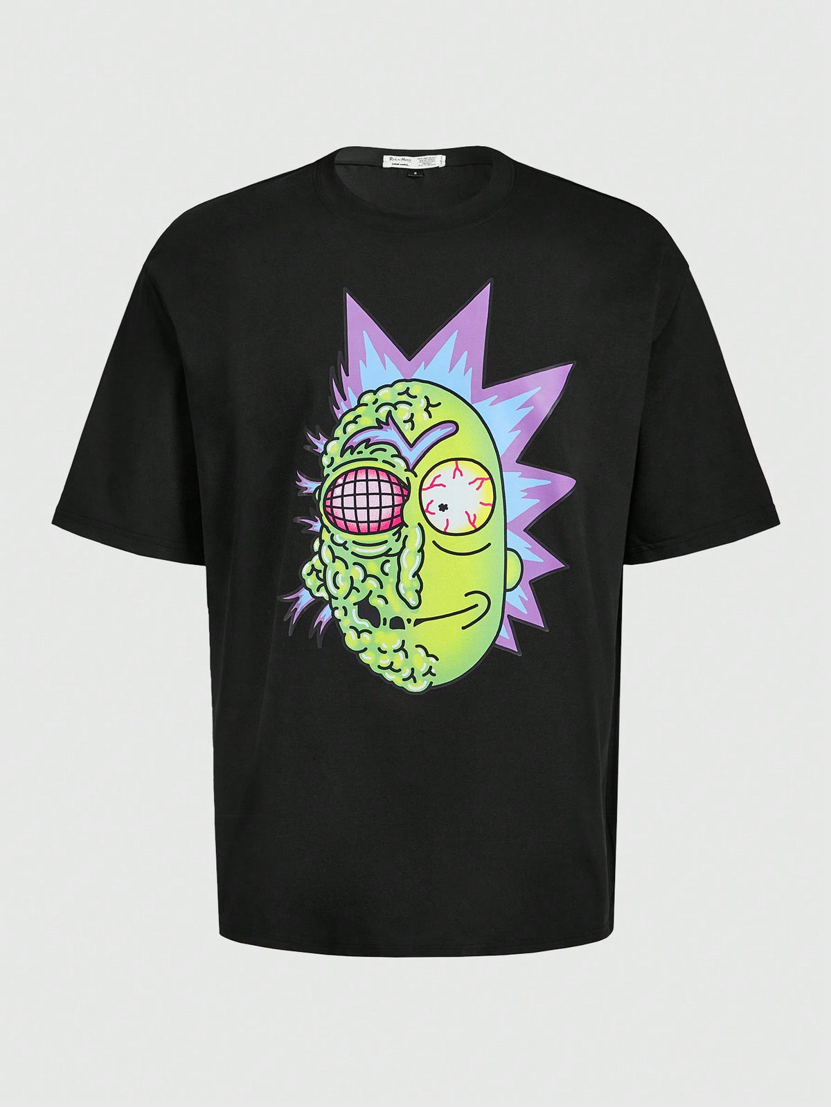 Rick and Morty X SHEIN Men Cartoon Graphic Drop Shoulder Tee