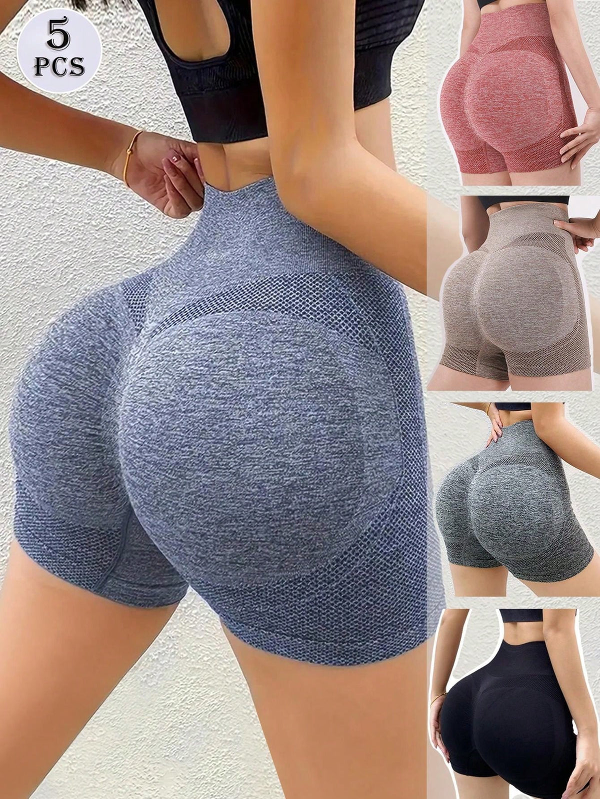 3pcs Sexy Butt Lifting Underwear Fitness Yoga Pants High Waist Tummy Control Shaping Shorts, Running Safety Shorts, Sports Underwear Briefs