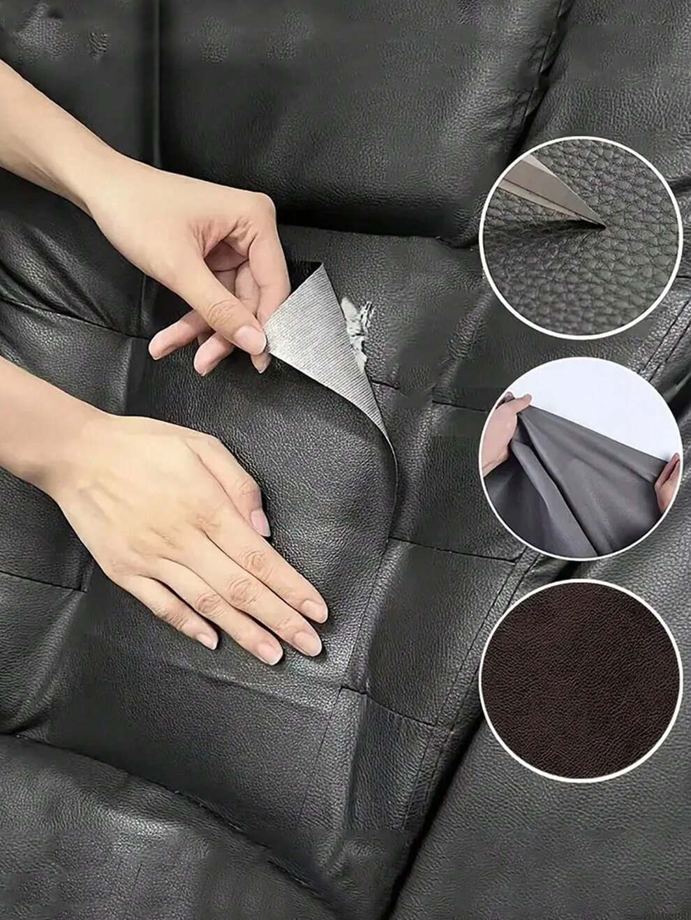 1pc Leather Repair Tape Self Adhesive Leather Repair Patch For Sofas Couch Furniture Car Seat Leather Repair Kit Self-Adhesive Leather Refinisher Cuttable Sofa Repair For Home/Hotel/Restaurant/Office