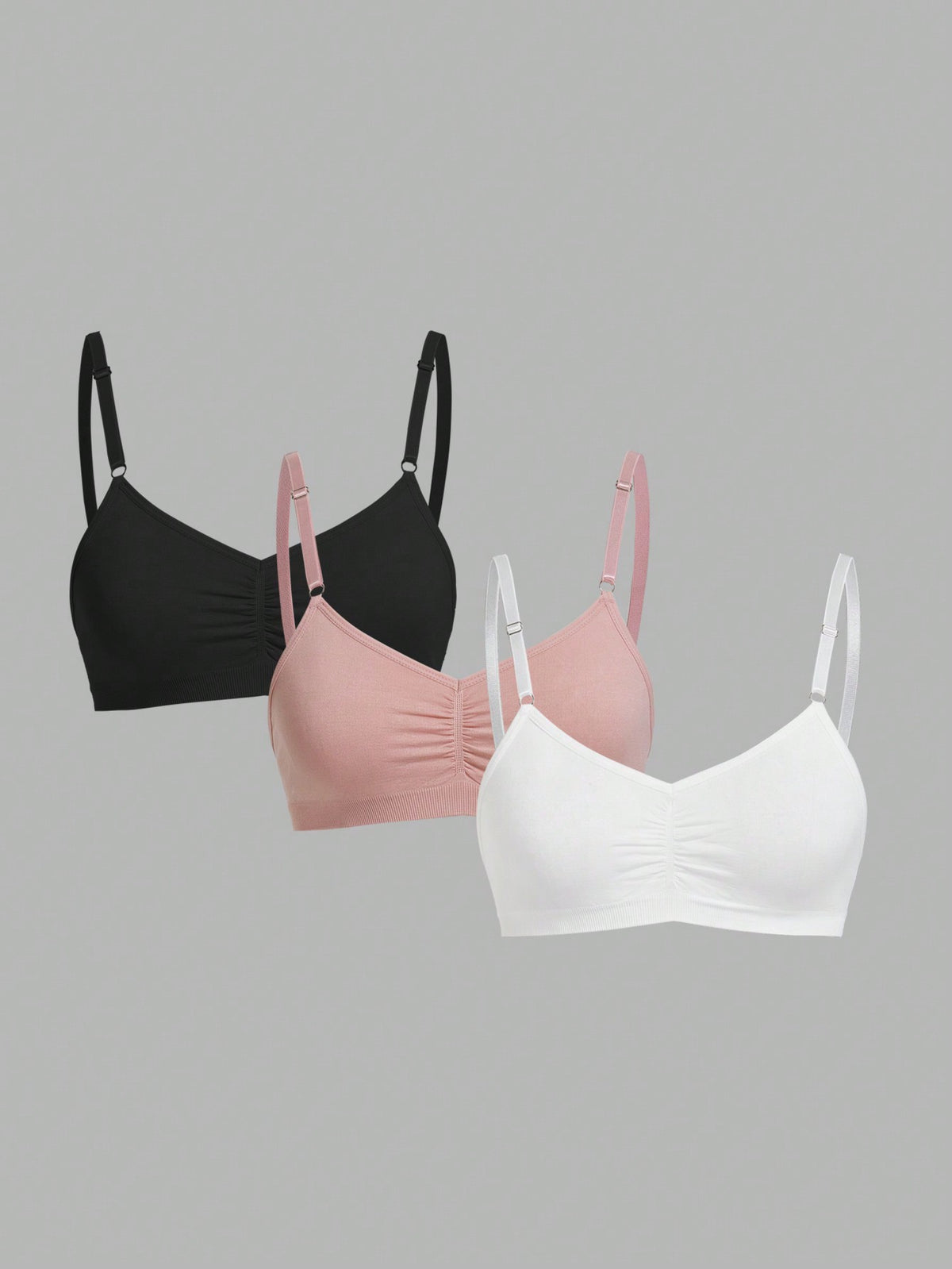 3pcs/Set Bra And Wire-Free Bralette Combo (Wire-Free)