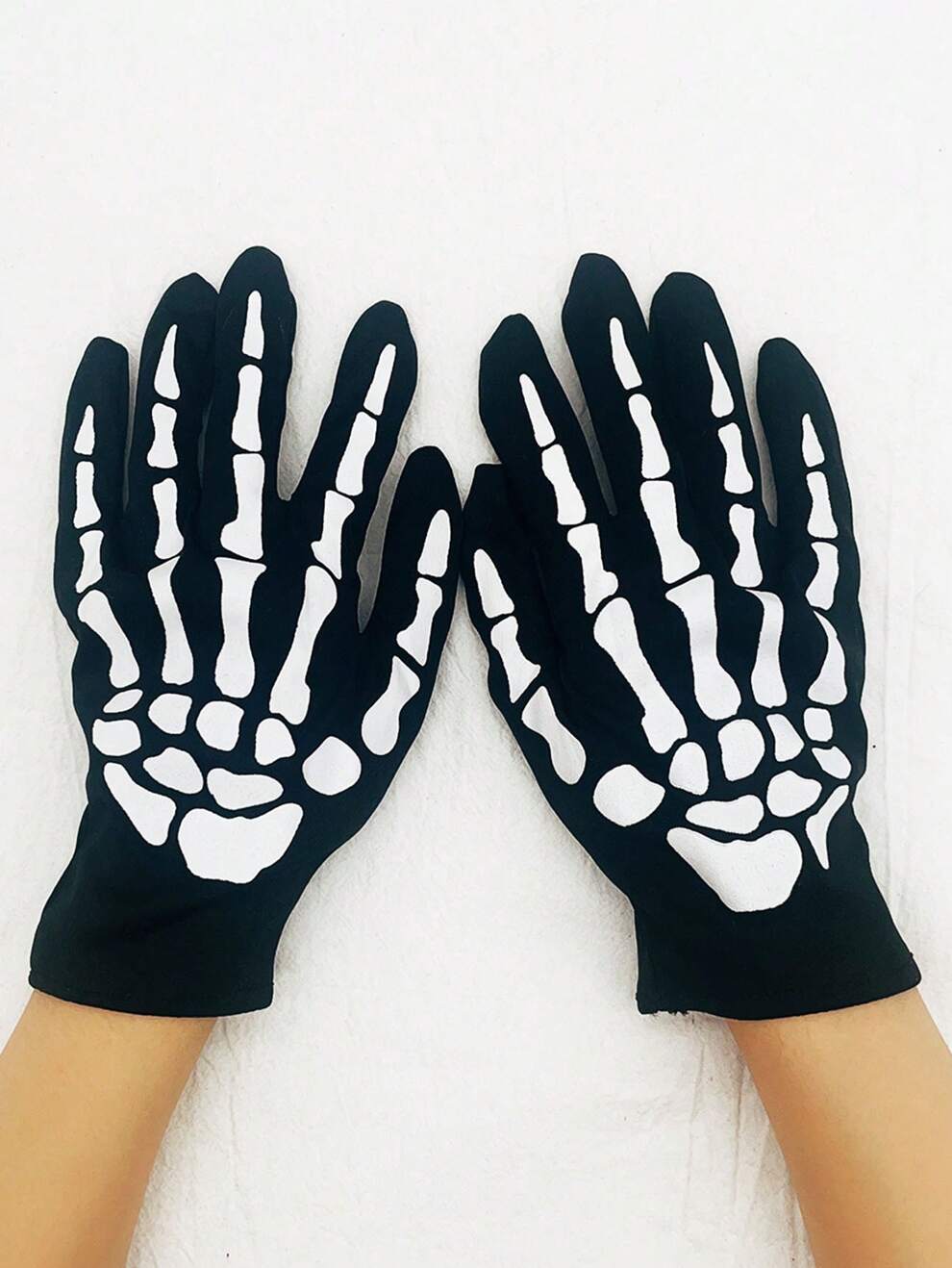 One Pair Luminous Skeleton Gloves For Performances, Claw Gloves For Parties, Skeleton Costume Accessory Gloves