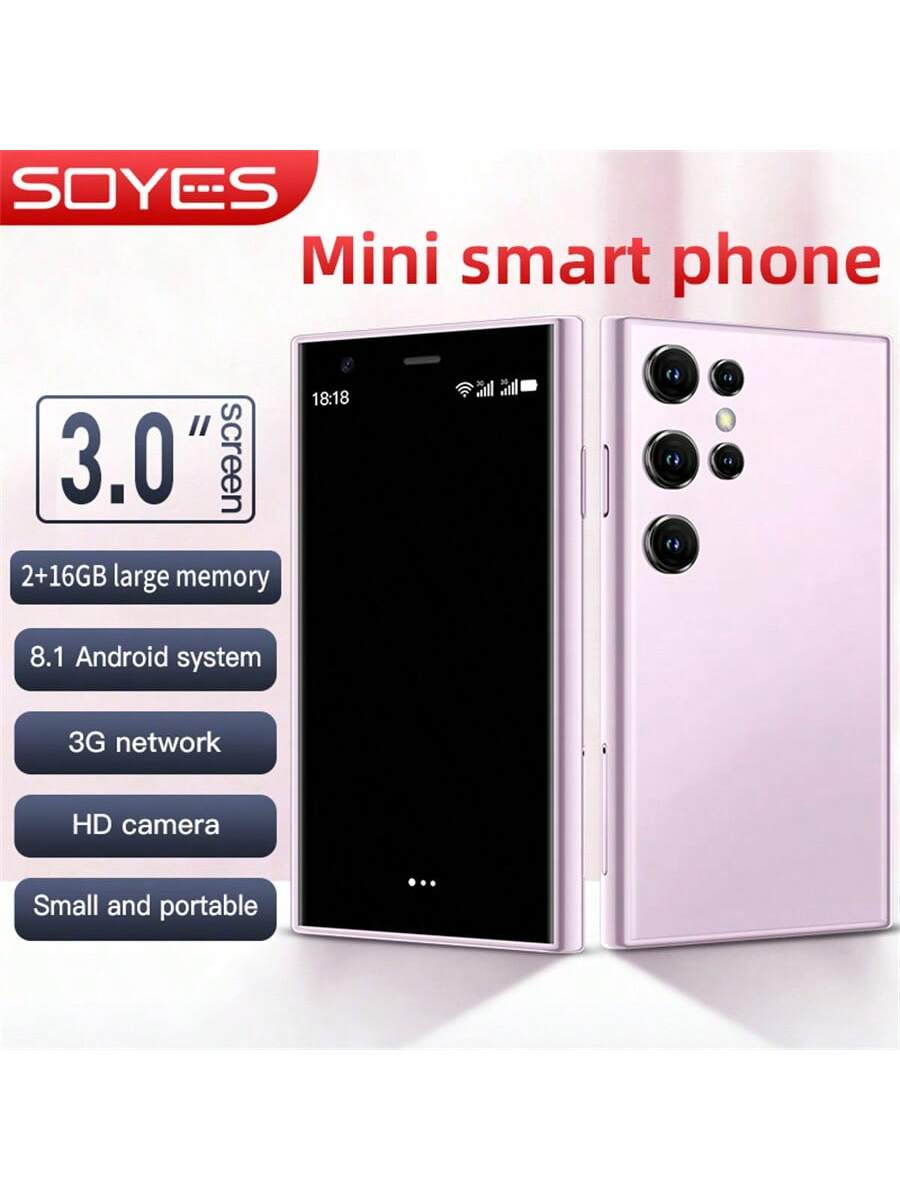 SOYES S23 Pro Mini Smartphone Android 8.1 Dual SIM Standby 3.0Inch HD 3G Mobile Phone 2GB+16GB 1000mAh Small Original Cell Phone