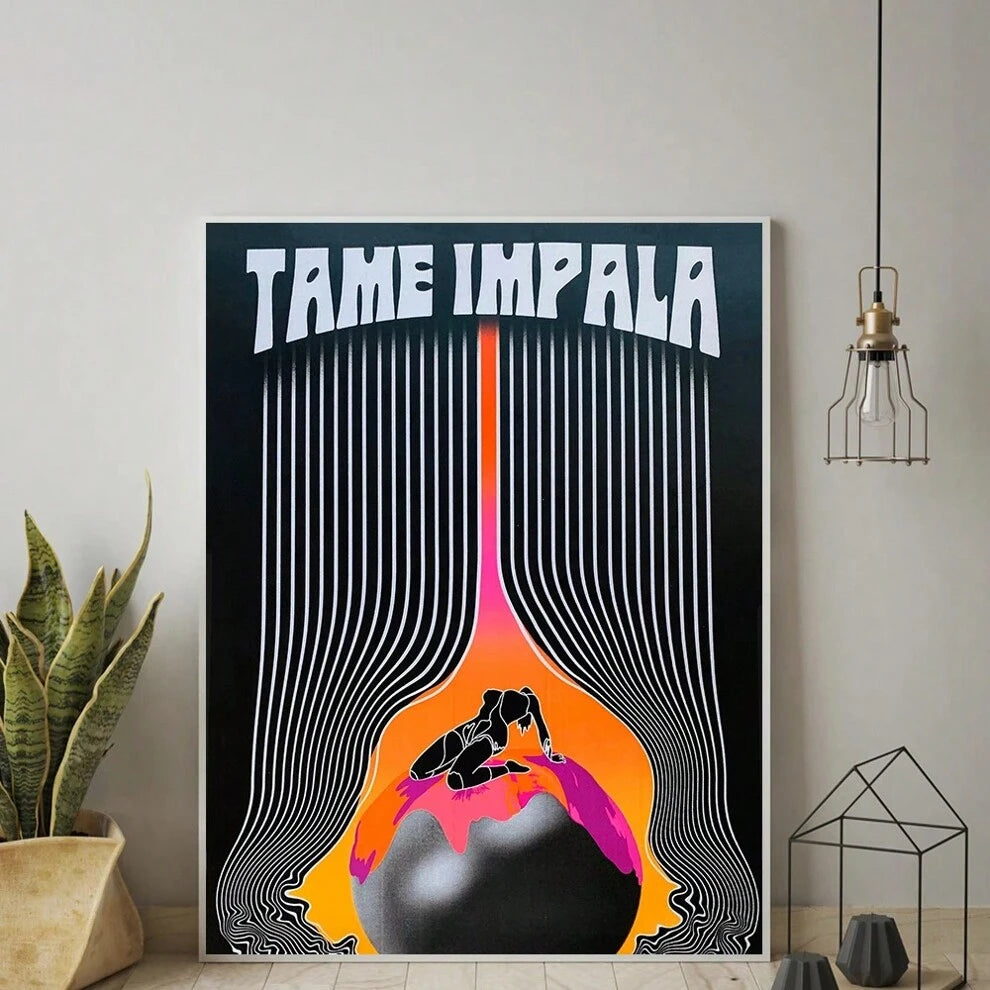 1pc Modern Fashion Tame Impala Poster And Print The Less I Know The Better Canvas Painting Abstract Wall Art Picture For Living Room.No Frame