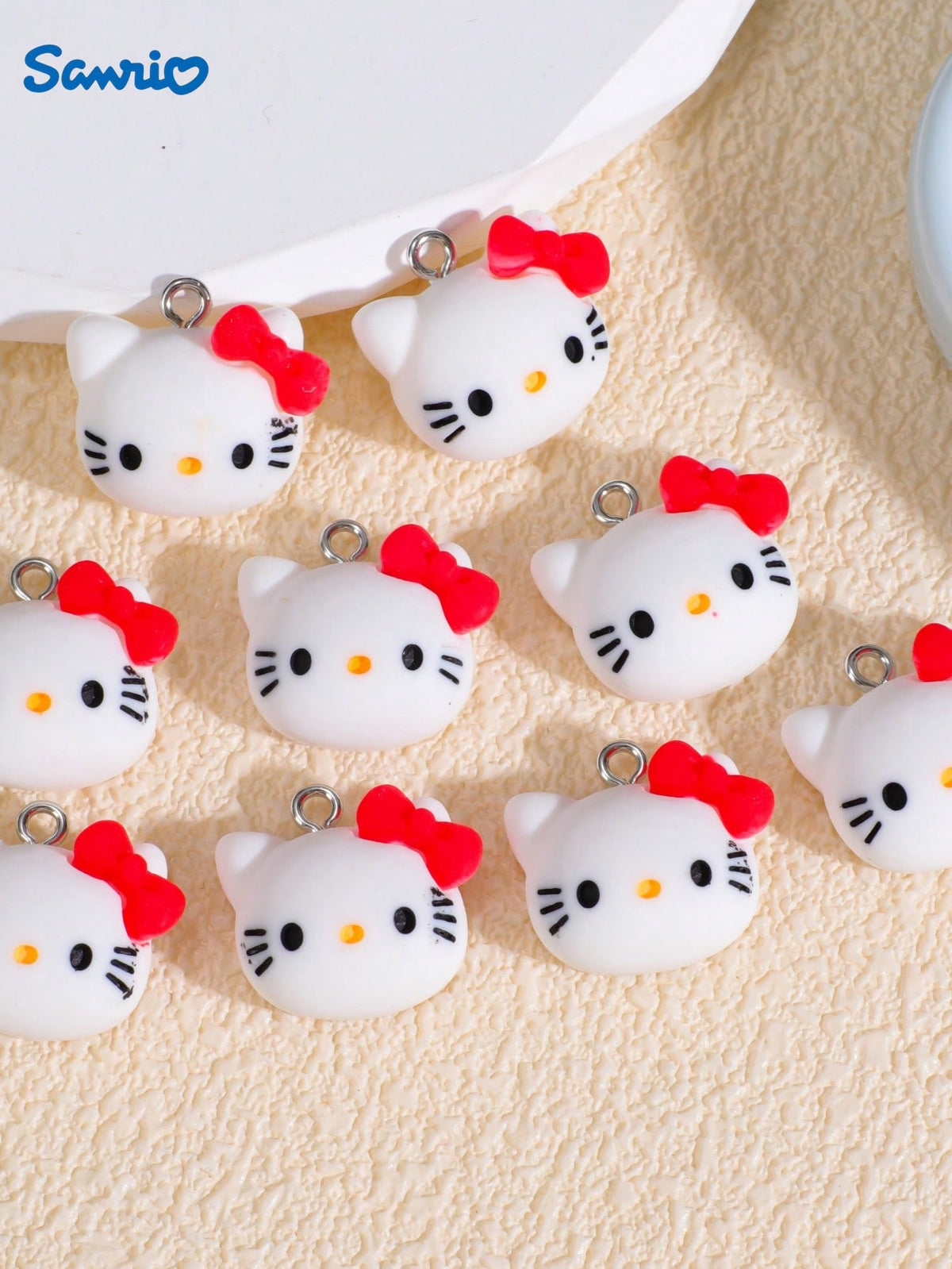 9 Cute HelloKitty   Diy Can Be Used As Necklaces, Earrings, Pendants, Keychains, And Other Accessories[]