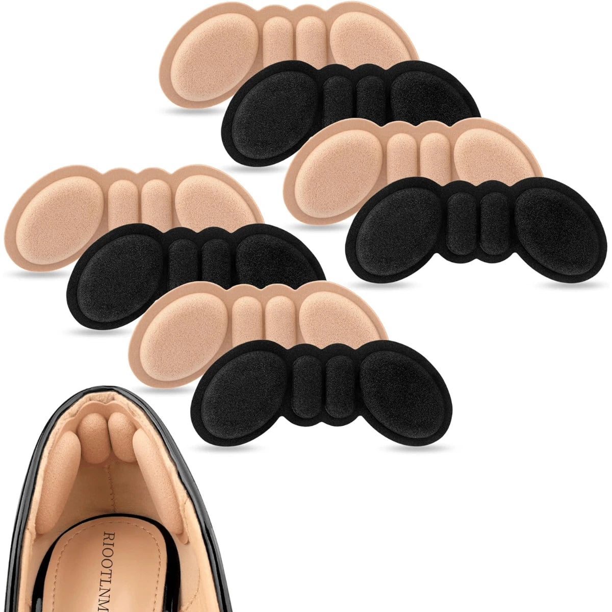 4 Pairs Heel Pads For Shoes Too Big, Shoe Inserts For Loose Shoes, Heel Grips Protectors For Blisters Pain, Filler Make Shoes Fit Tighter, Rubbing, Prevent Slip For Women Men