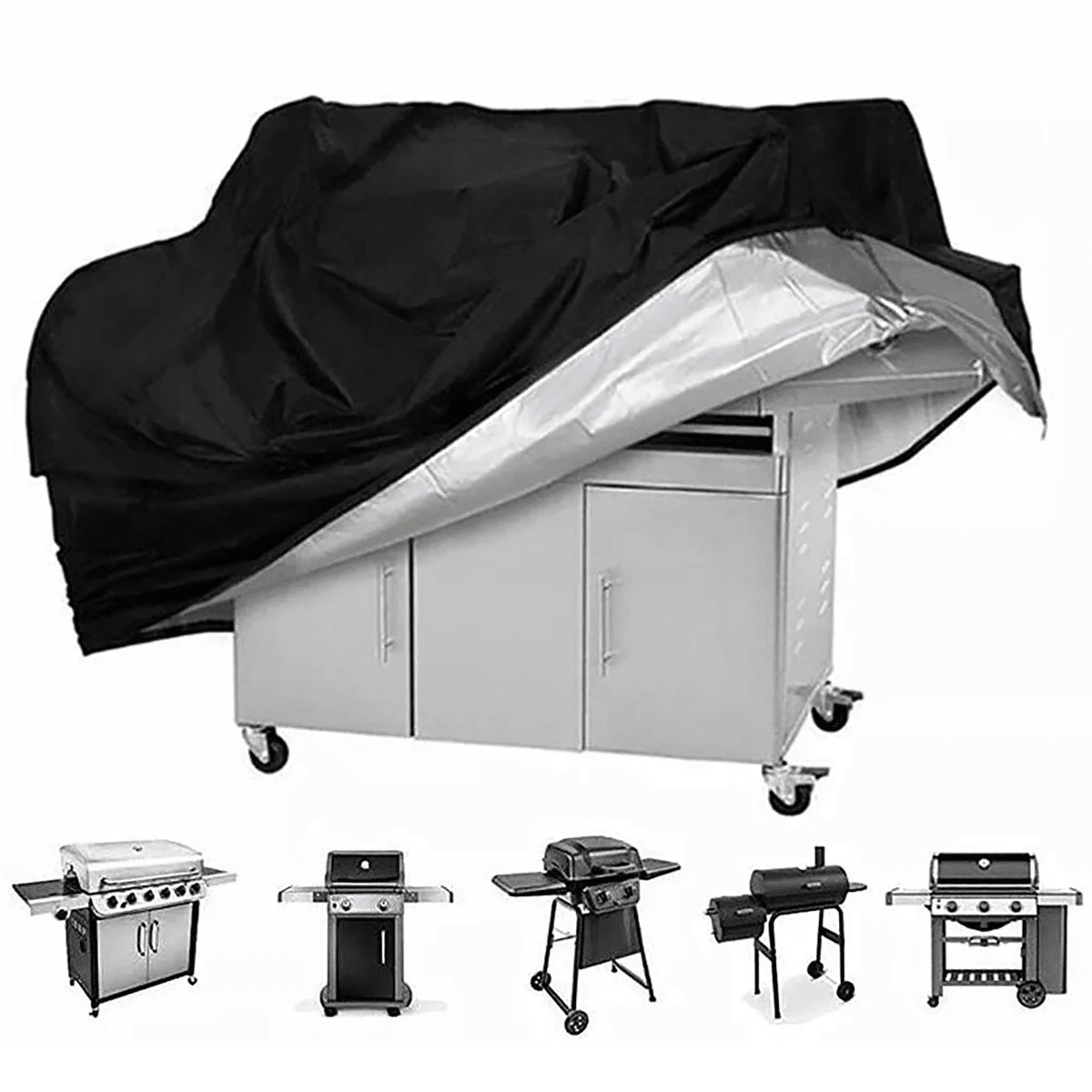 Waterproof And Dustproof Barbecue Stove Cover - Dustproof And Uv Resistant Outdoor Large Barbecue Stove Cover