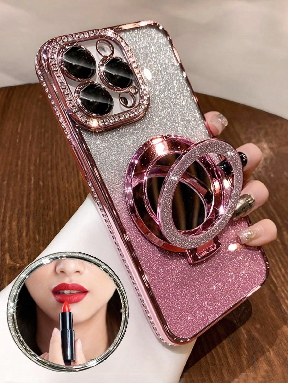 Luxury Rhinestone Glitter Magnetic Case Compatible With IPhone 15/15 Pro Max/15 Pro/15 Plus/11/12/13/14 Pro Max/XS/XR/11 Pro/11 Pro Max/12 Pro/12 Pro Max/13 Pro/13 Pro Max/7 Plus/14 Pro/14 Pro Max/14