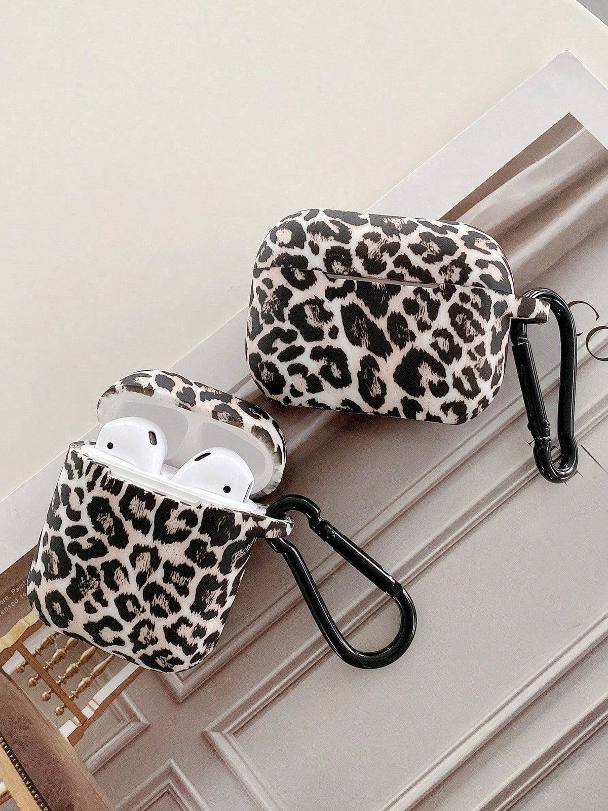 Leopard Pattern Case Compatible With AirPods For AirPods1/2 AirPods Pro