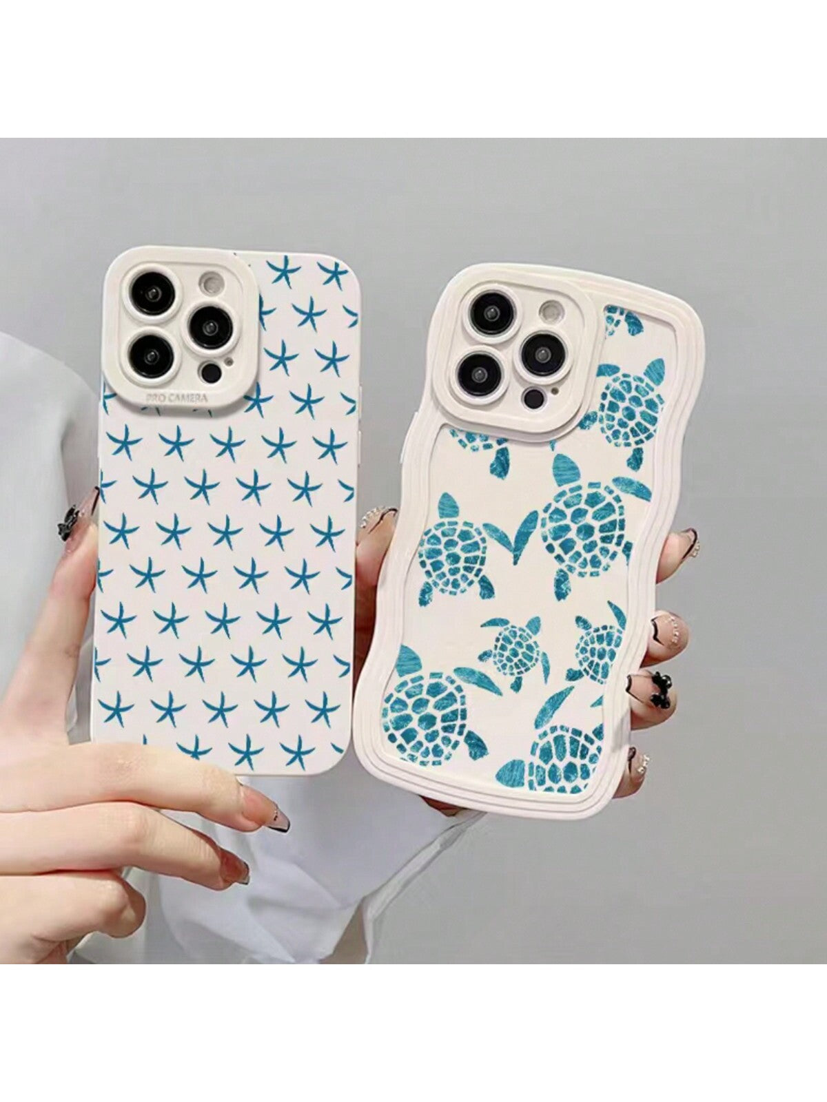 One Blue Ocean Aquarium Sea Turtle Phone Case High-Stylish Compatible With Apple IPhone 14Pro Max/13/15/12/12Pro/11/12Pro Max/XS/XR With Wave Design, Suitable For Female Friends