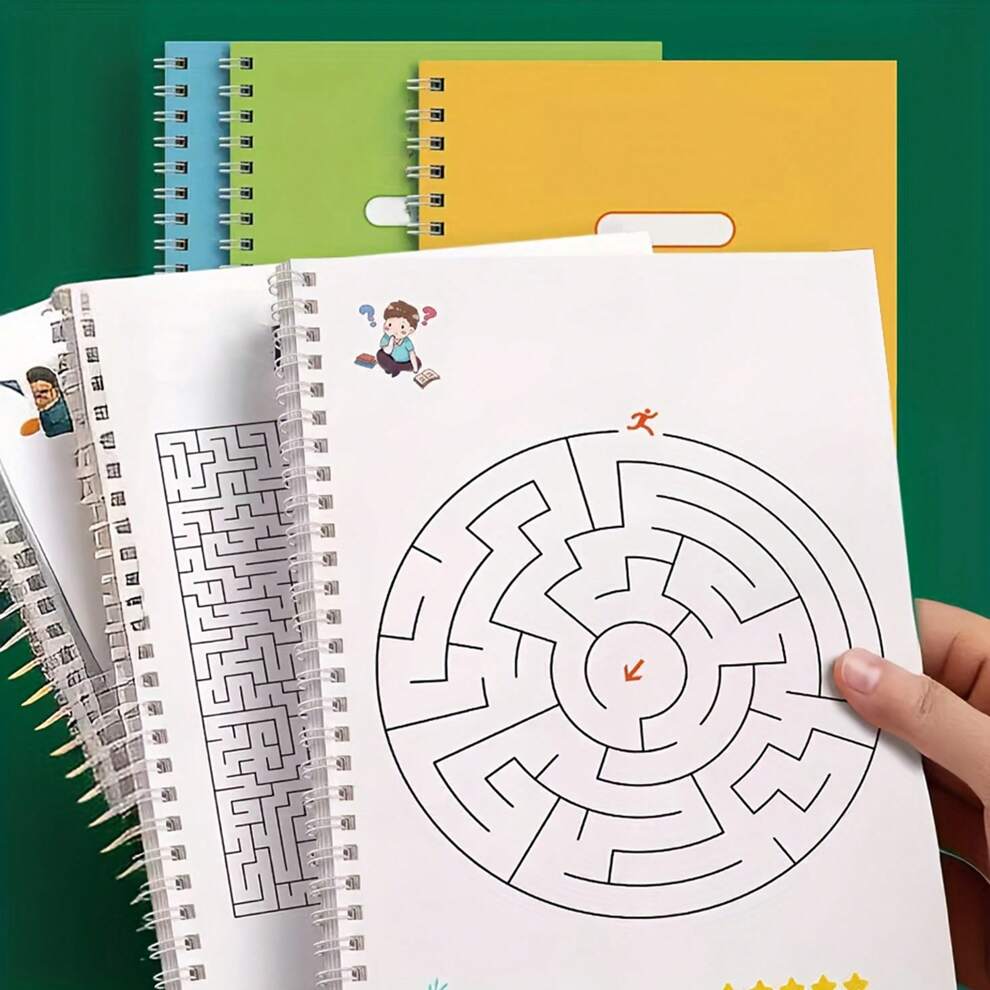 Children's Maze Toy For Attention Training And Brain Teaser Mind Game, Develop Intelligence And Critical Thinking (Random Cover Style)Office, School, Drawing,Student,Markers,Stationery,Boys,Girls,Scho