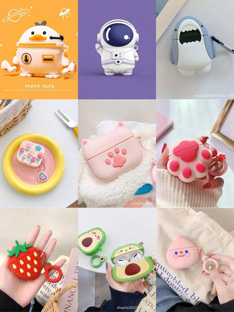 Cartoon Cute AirPods Pro Protective Case For Apple Bluetooth Earphones