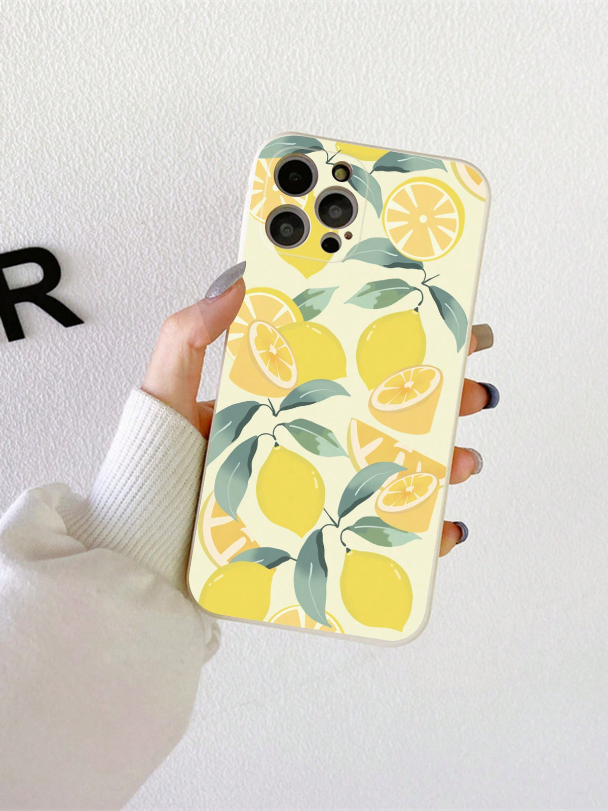 With Phone Charm Flower & Fruit Pattern Silicone Phone Case With Hanging Rope, Compatible With IPhone/11/12/13/14/15 Pro Max & Samsung S24U/S23/S22/S21/S20FE, Protects The Back Cover Of The Phone