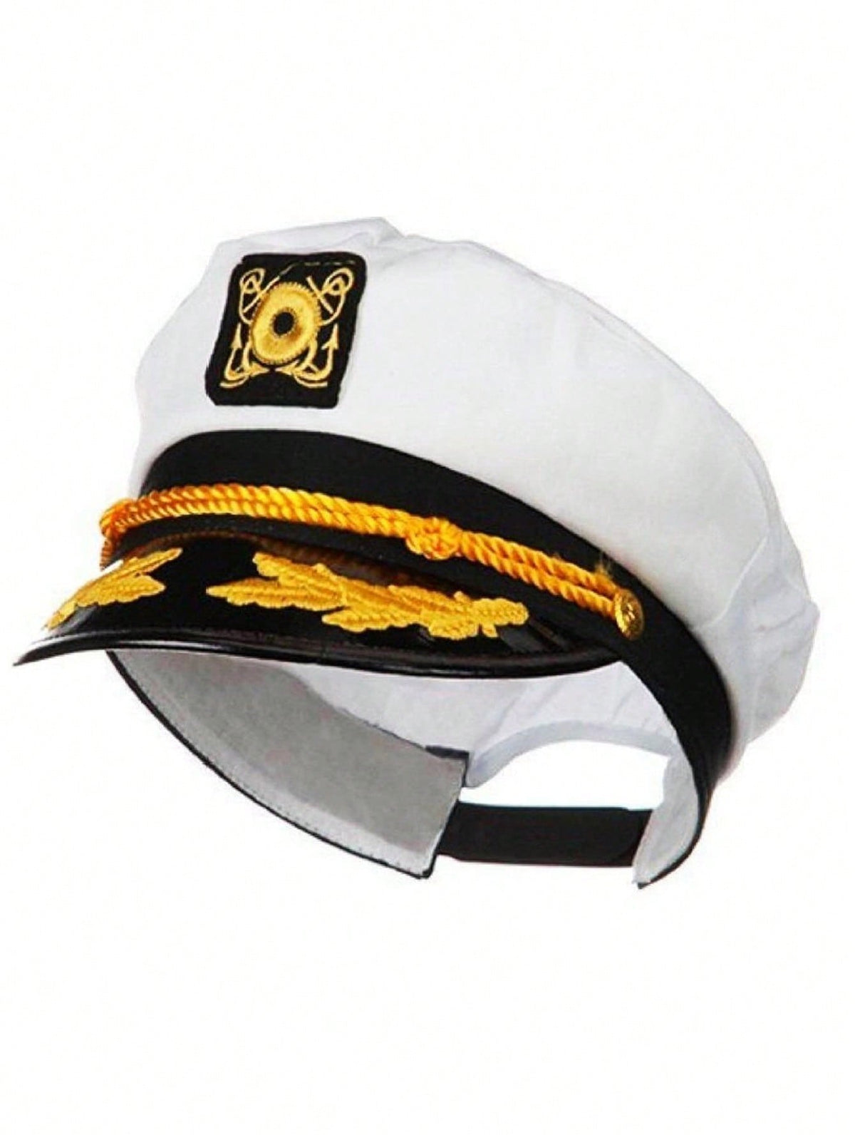 Captain's Yacht Sailors Hat Snapback Adjustable Sea Cap Navy Costume Accessory (1 Pc)