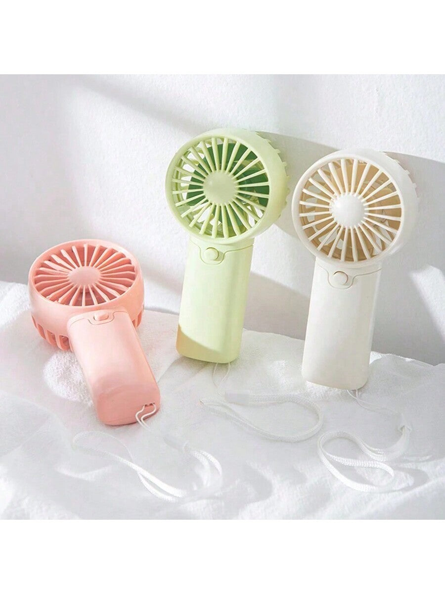 1pc Mini Fan With One Wind Speed And Hanging Rope - Party Gift (Batteries Not Included, Need To Be Purchased Separately)