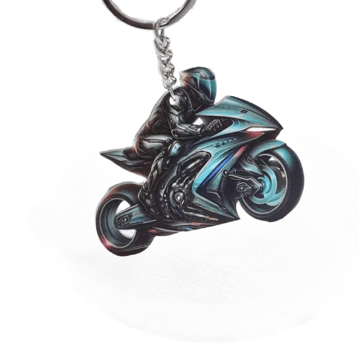 2D Acrylic Motorcycle Decorative Keychain, Backpack Ornament, Gift For Friends, Family Members