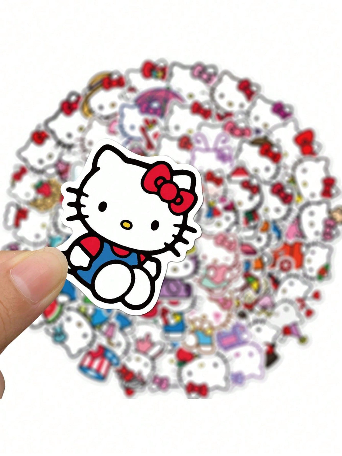 Sanrio 50pcs Officially Licensed Vinyl Sticker Student Office Toys Waterproof UV Scratch Resistant Great For Mom Dad Grand Funny Valentine's Day Gifts