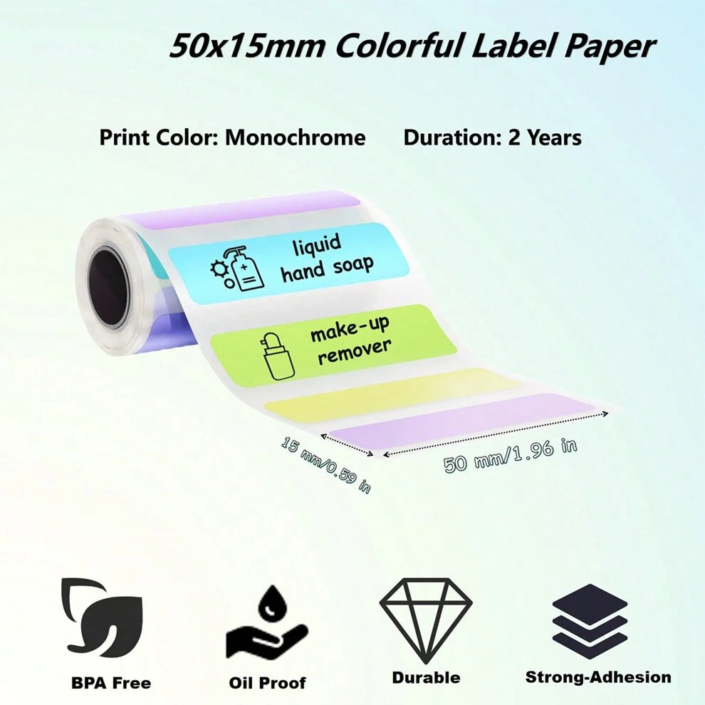 Printer With 10Rolls Color Sticker