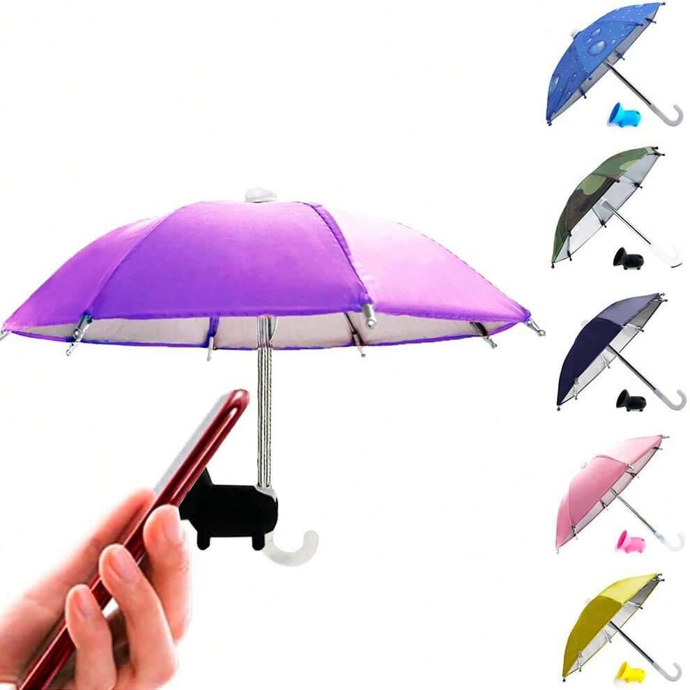 Phone Umbrella For Sun - Cell Phone Umbrella Sun Shade Suction Cup Stand, Mobile Phone Holder