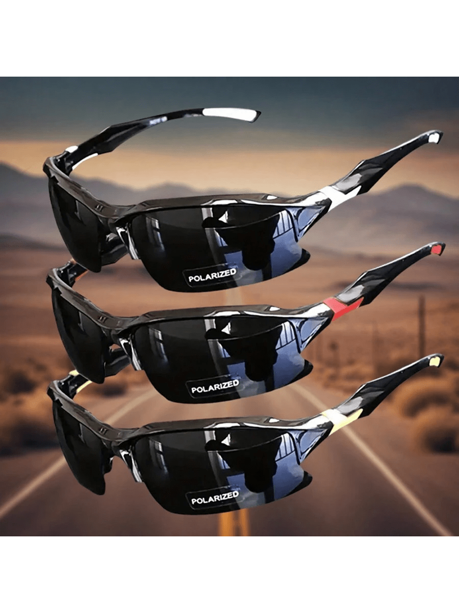 Men's Polarized Sports Sunglasses For Cycling, Running, Fishing Outdoors, Lightweight And Casual Eye Protection Glasses