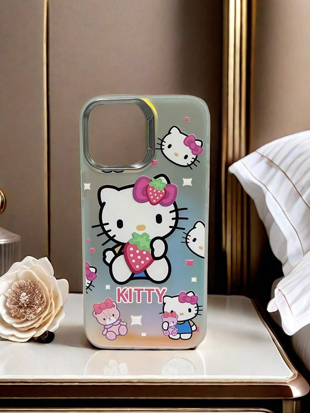 Cartoon Phone Case Compatible With Iphone 15 14 Pro Max 13 12 Soft Silicone Cover Laser Gradient