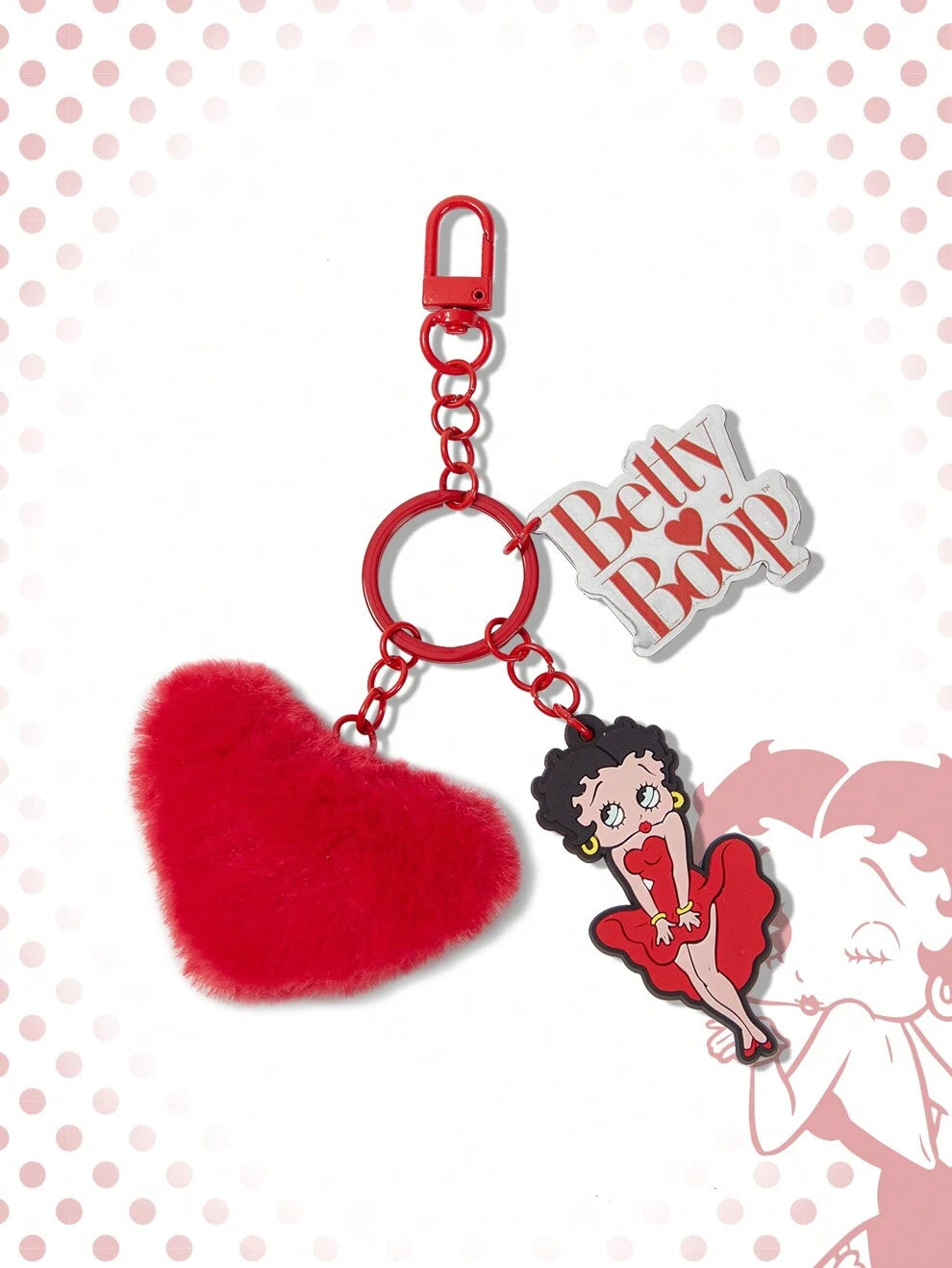 Betty Boop | ROMWE Cartoon Character And Letter Pattern Keychain