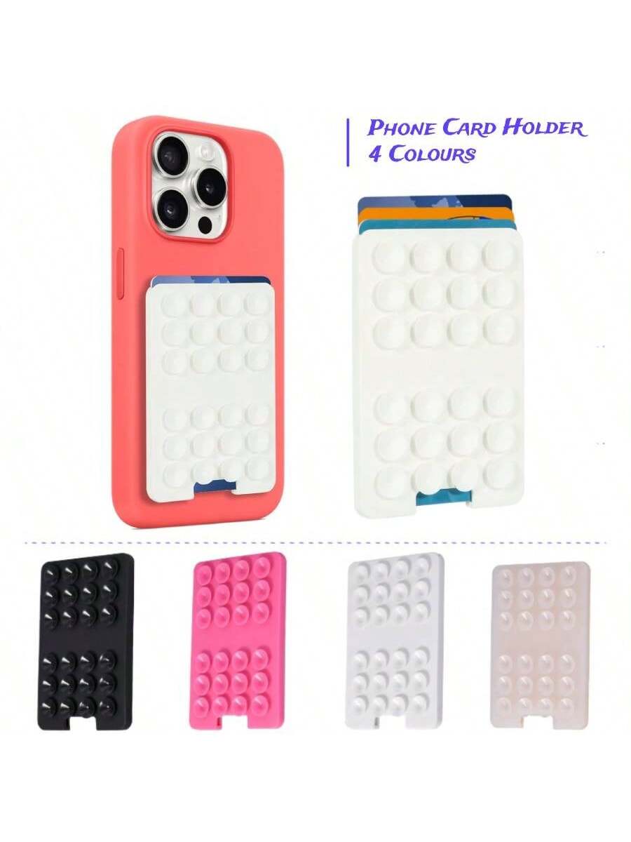 Suction Phone Card Holder,Suction Grip Phone Card Holder, Phone Card Holder, Grip Holder For Selfies And Videos, Hands-Free, Suction Grip Compatible With Iphone And Android