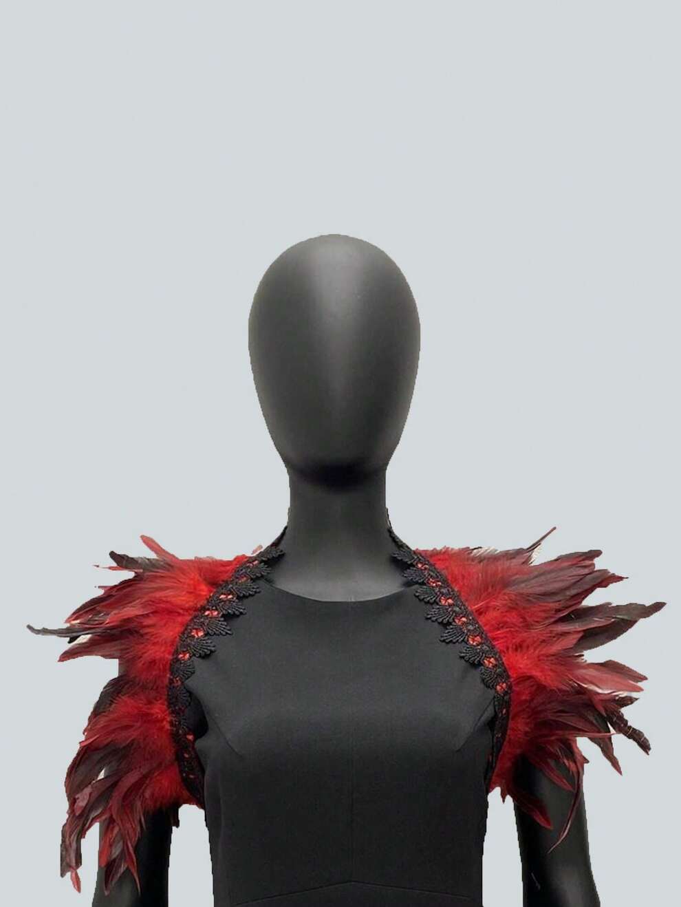 Gothic European And American Style Long Feather Cape Masquerade Role Play Costume Accessories