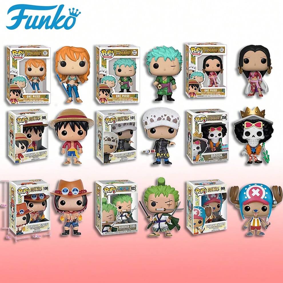 F U N K O POP!One Piece Popular Toys, Trendy Anime Figurines, Office Decorations, Dolls, Brooke, And Three Knife Flow Dolls; Gifts To Family On Holidays, Anniversaries, Christmas, Halloween, And Thank