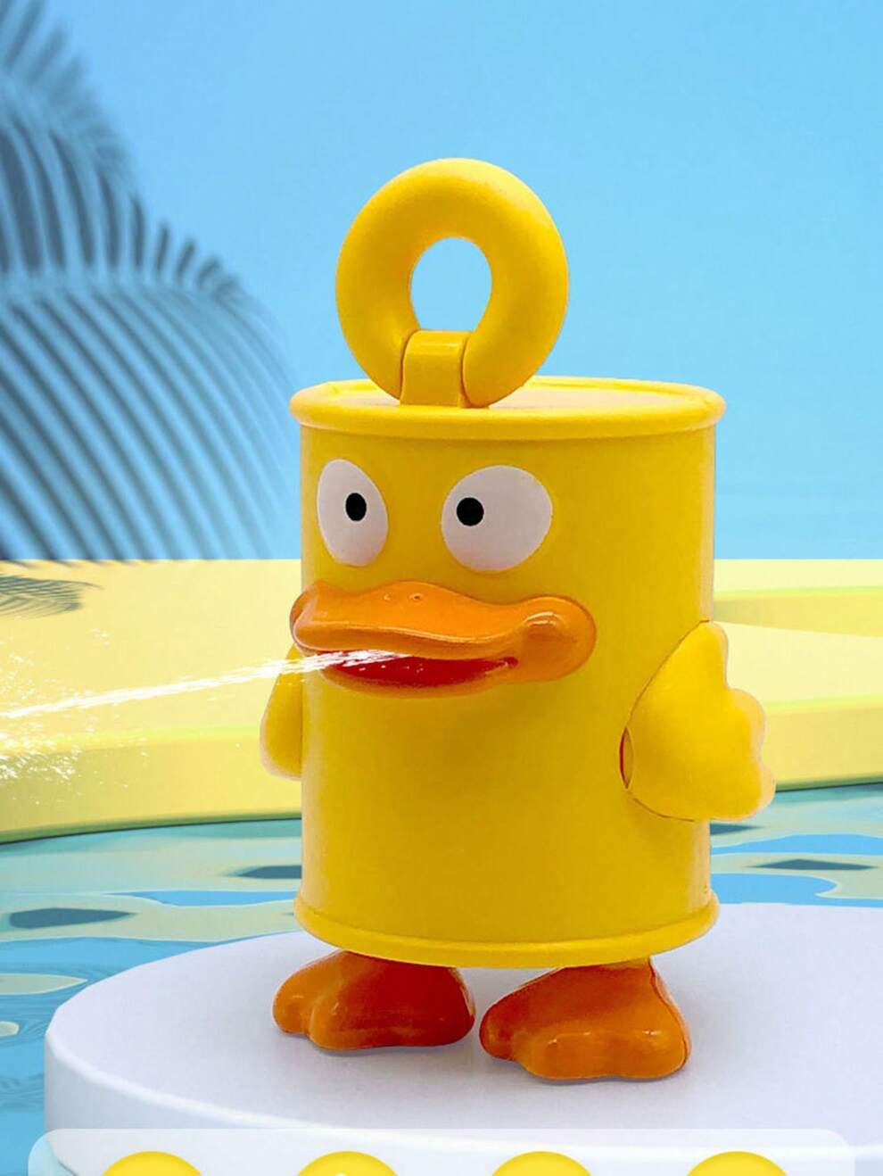 1pc Water Can Duckling Toy Water Gun/Ornament/Beach Toy For Kids Mini Water Pistol