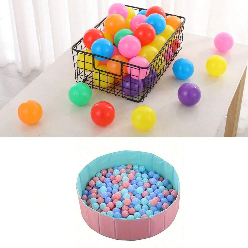 50pcs Soft Plastic Mini Pit Balls With Bright Colors, Pressure Resistance, No Sharp Edges, , Free Of Phthalates And BPA, Christmas, Halloween, Thanksgiving, And Easter Gifts