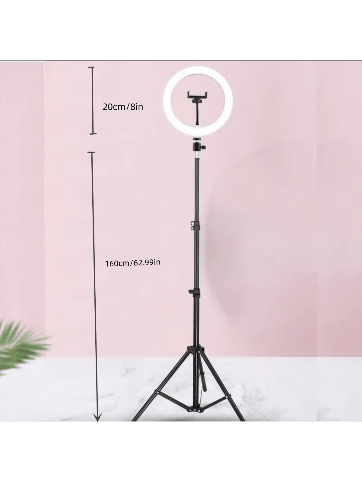 1 Selfie Lamp, 8-Inch Selfie Ring Lamp, Tripod And Flexible Phone Holder, Dimmable LED Lamp Holder Gift For Birthday/Easter/Presidents Day/Boy/Girl