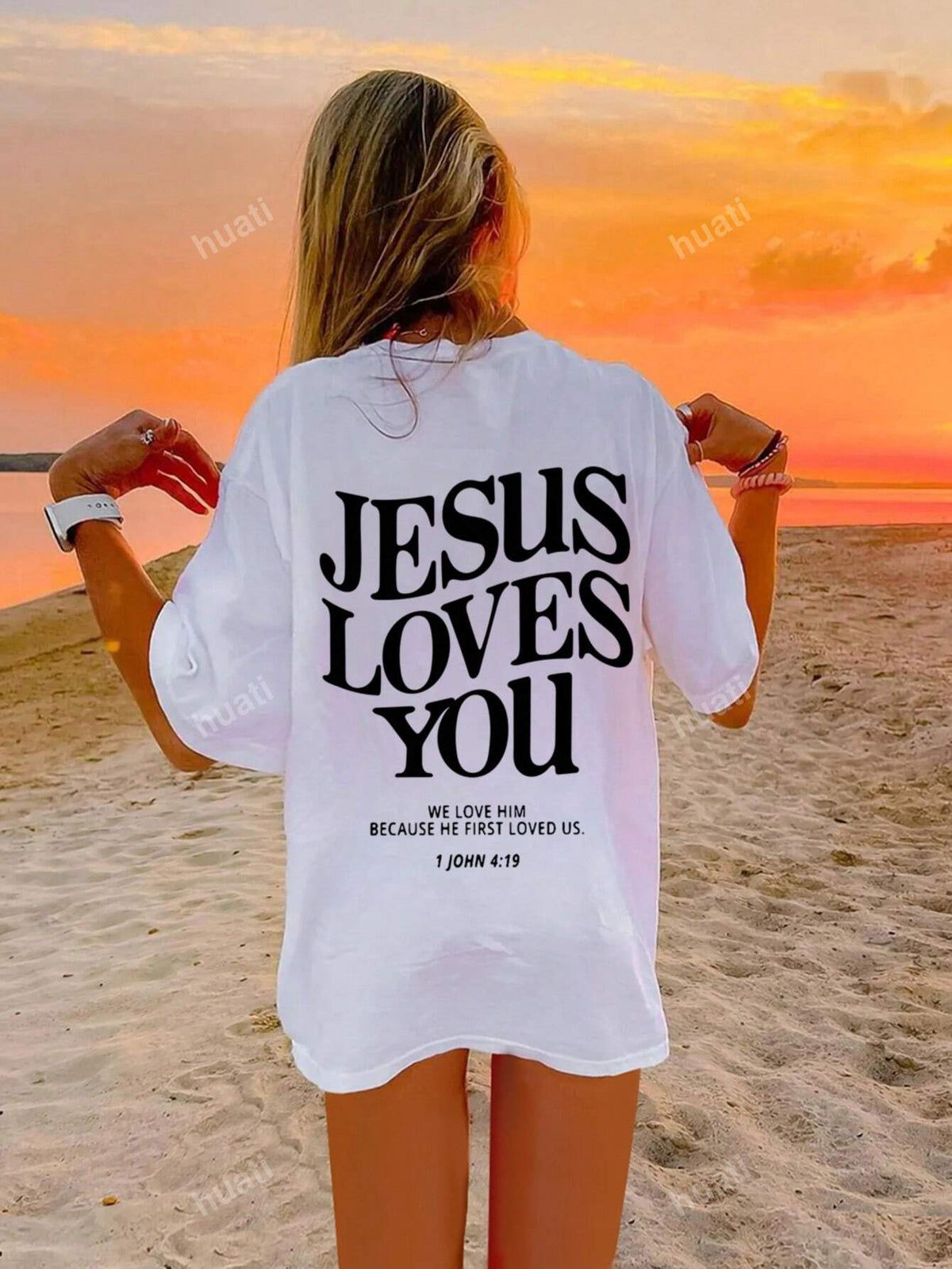 Women's Summer Round Neck Short Sleeve Casual T-Shirt With Slogan Print