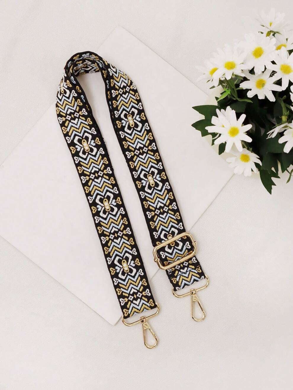 New Arrival Vintage Jacquard Purse Wallets Bag Straps, 38MM Wide Fashion Shoulder Strap Adjustable Replacement Belt Crossbody Bag Tote Bag Handbag Belt, School Bag Strap, Perfect Gifts For Makeup Bag