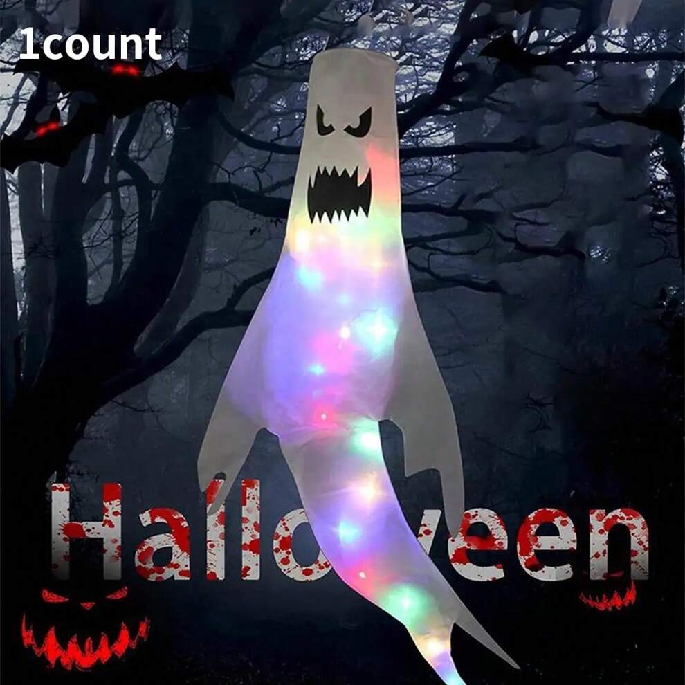 1pc LED Blow Dryer Ghost Pendant, Suitable For Halloween Decoration, Ghost Festival Party, Ghostly Venue Display Prop