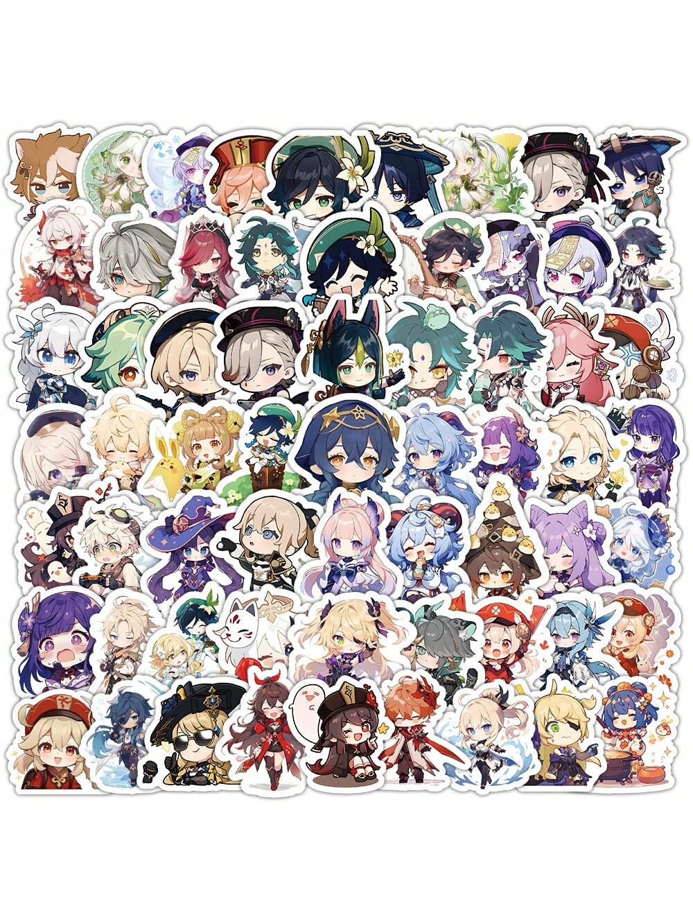 100PCS Game Anime  Stickers Cute DIY Laptop Guitar Suitcase Bike Car Motorcycle Cartoon Kawaii Sticker For Kids Toy Gift