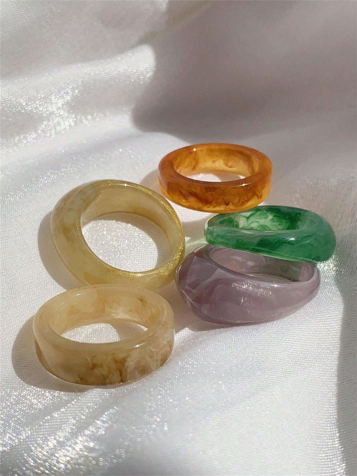 5-piece Special-shaped Ring Set