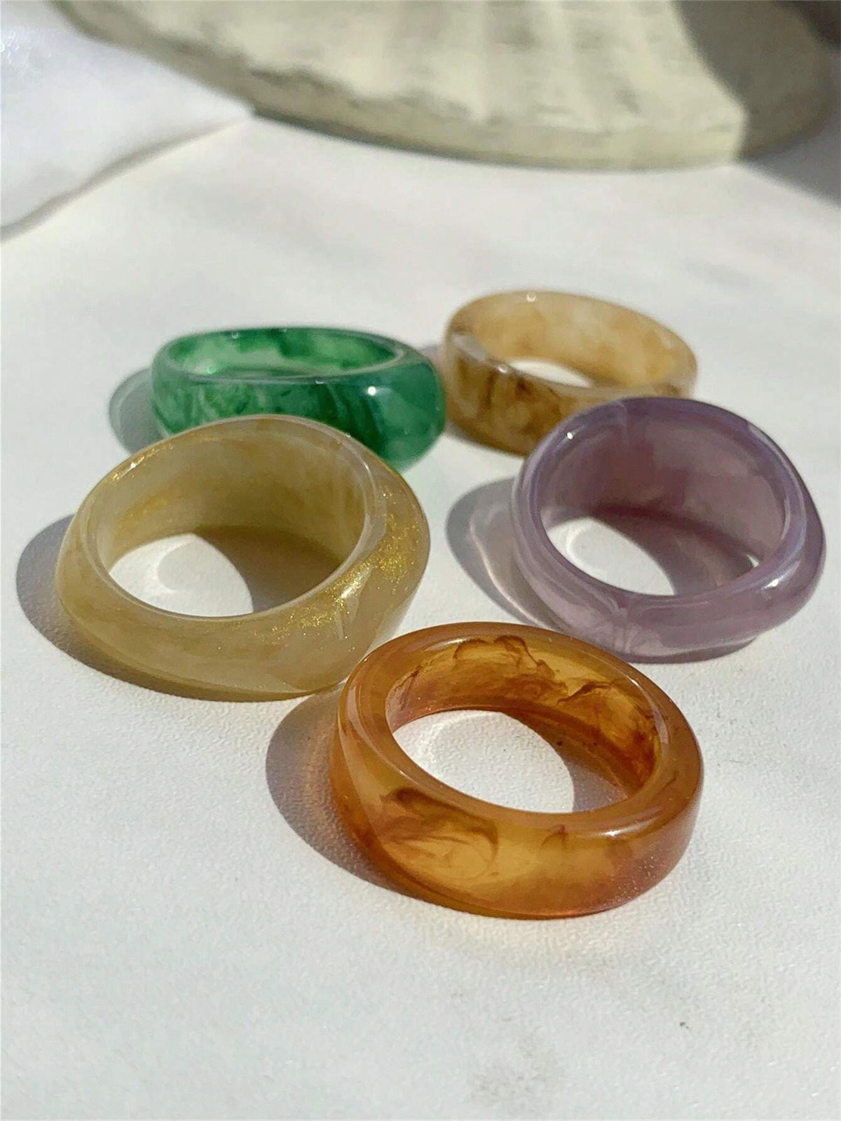 5-piece Special-shaped Ring Set