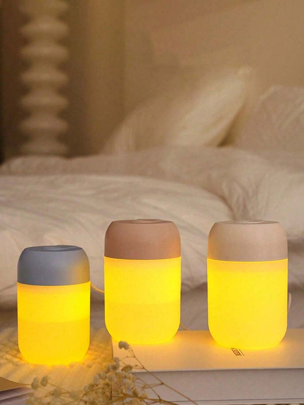 New Portable Night Light Humidifier, Home USB High-Capacity Large Spray Night Light, Silent Mini Air Purifier Gift