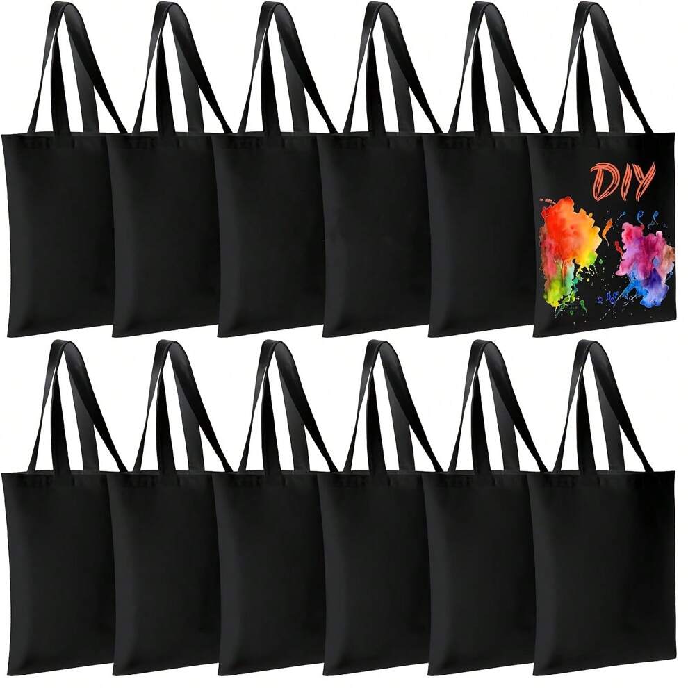 DIY Leak-Resistant Canvas Rectangle Tote Bags - Spacious, Versatile, And Stylish Bags For Shopping, Picnic, And Camping - Perfect Gift For Women With Clutch Included