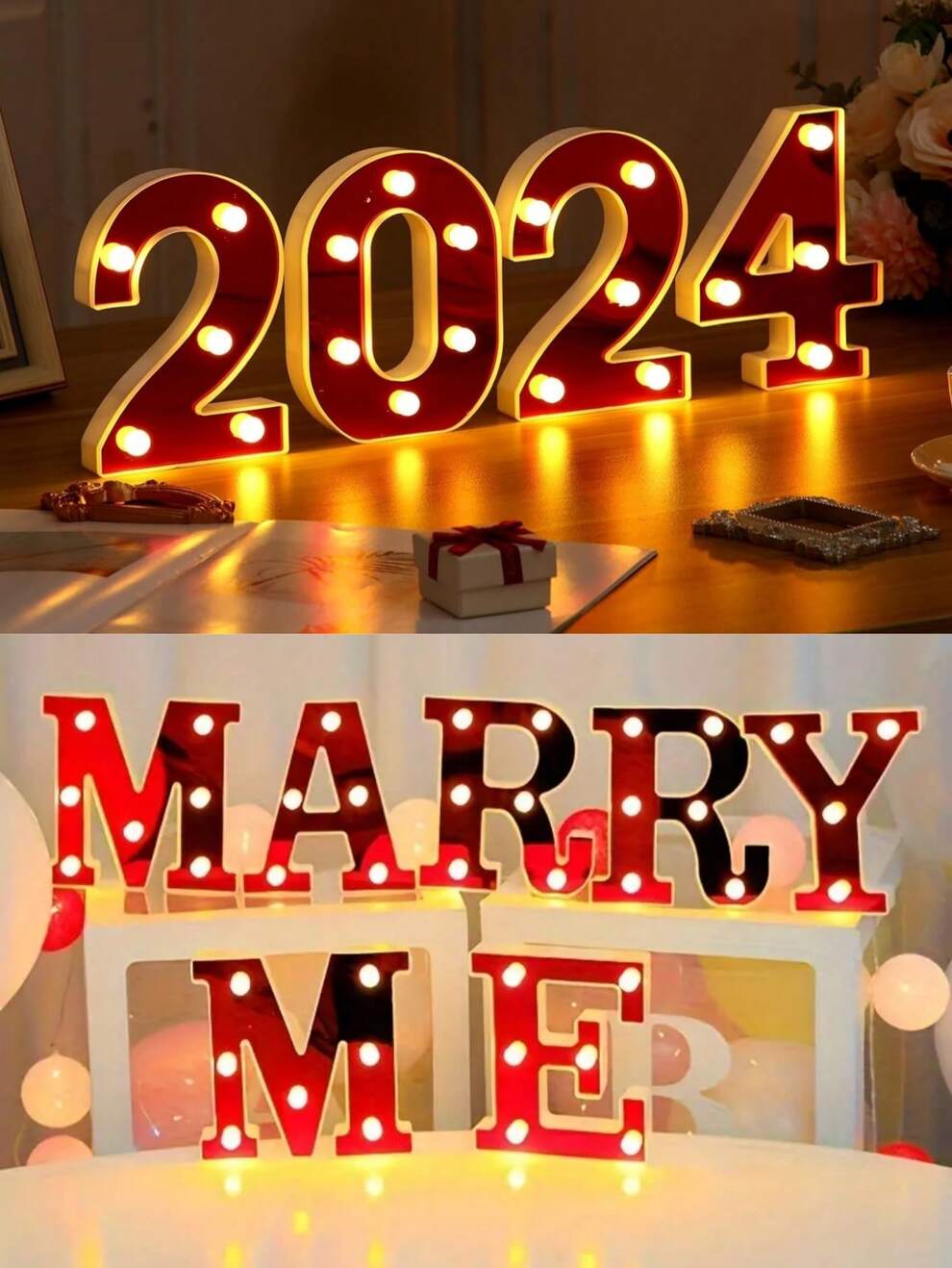 1pc Red Mirror LED Lettering Decoration Light, Alphabet, Numeric & Symbol Night Lamp Sign, Ideal For Wedding, Birthday, Party, Festival, Wall & Bar Decor, Variety Of Styles Available, Mix & Match Free