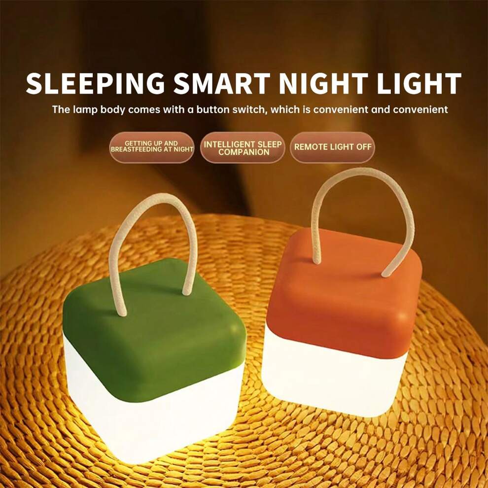 1pc USB Rechargeable LED Night Light For Maternal And Child Sleep, Suitable For Bedroom Bedside Decoration, Atmosphere Lighting, Night Lighting