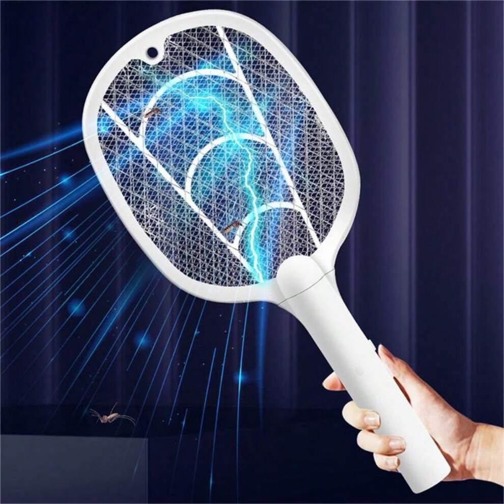 1Pc Mosquito Killer Lamp USB Rechargeable Electric Foldable Mosquito Killer Racket Fly Swatter Repellent Lamp Zapper Insects Racket