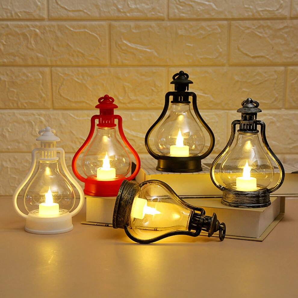 LED Electronic Candle, Children's Portable Night Light, Vintage Kerosene Lamp Decoration For Outdoor Camping, Photo Prop, Indoor Ornament, Gift