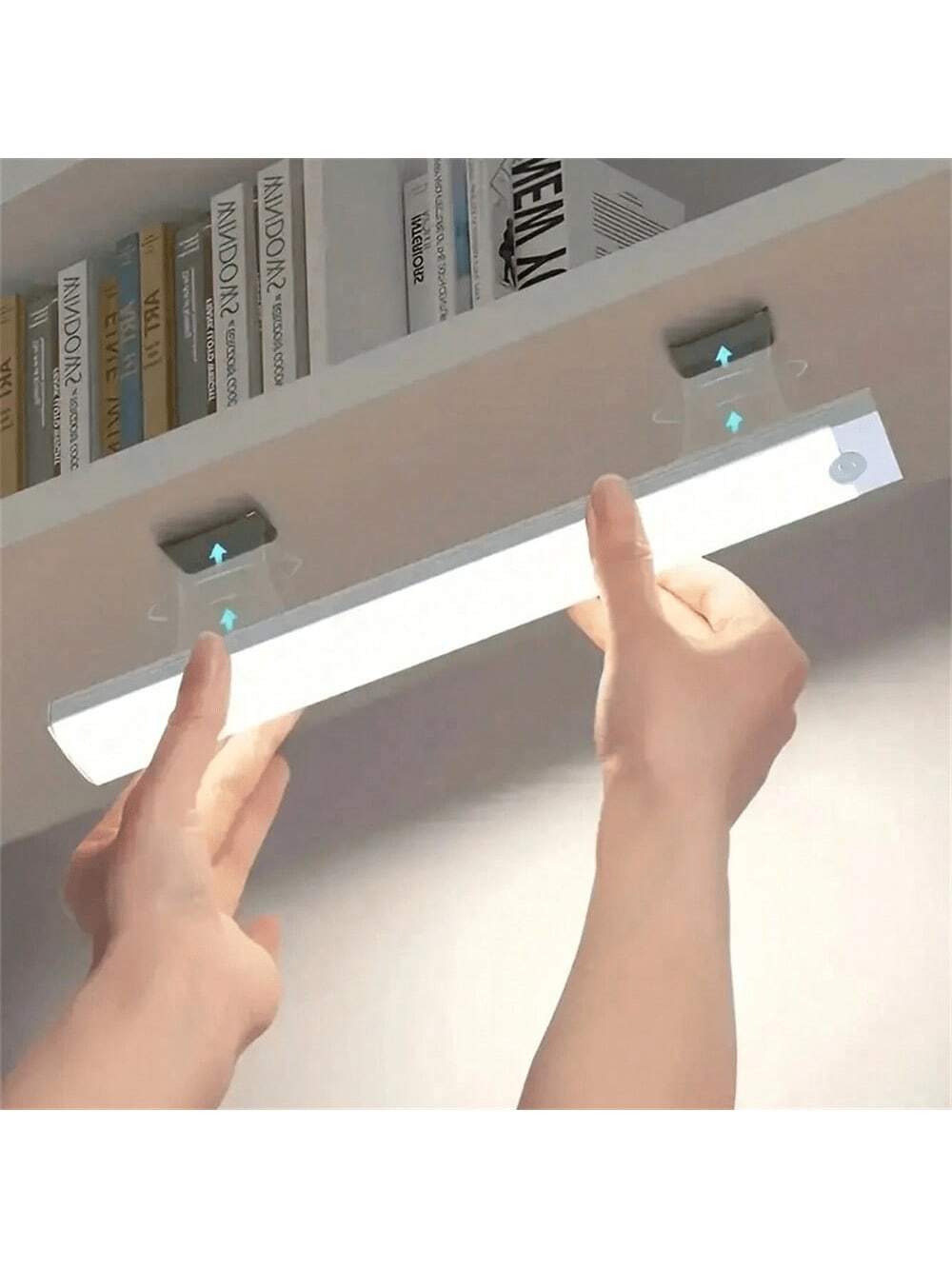 1pc Motion Sensor Under Cabinet Light, Wireless Motion Sensor LED Light Bar, Magnetic Night Light For Corridor Kitchen Cabinet Stairs Hallway Wardrobe Home Decor