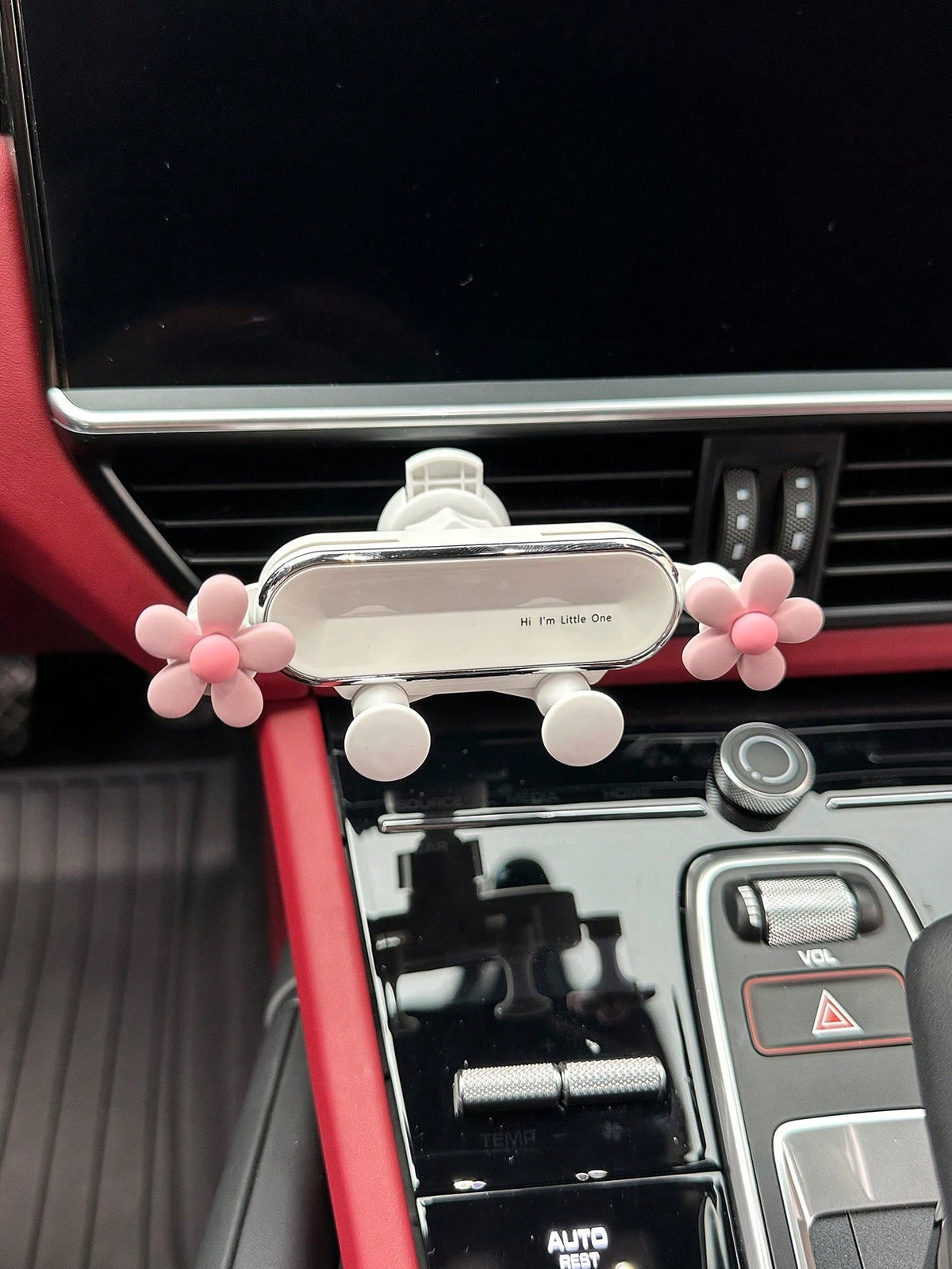 Pink Floral Car Phone Holder