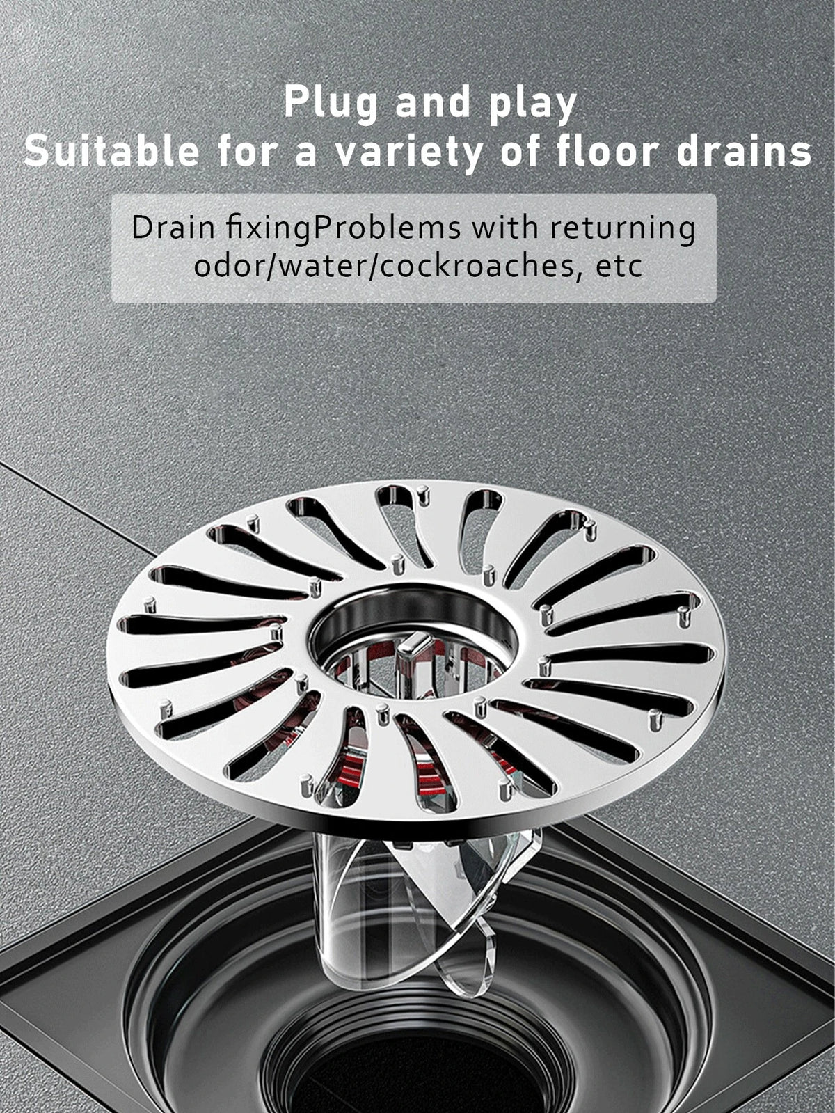 New Toilet Floor Drain With Deodorant Function, Universal In Bathroom, Anti-Blockage & Antifreeze & Insect-Proof, Household Accessory