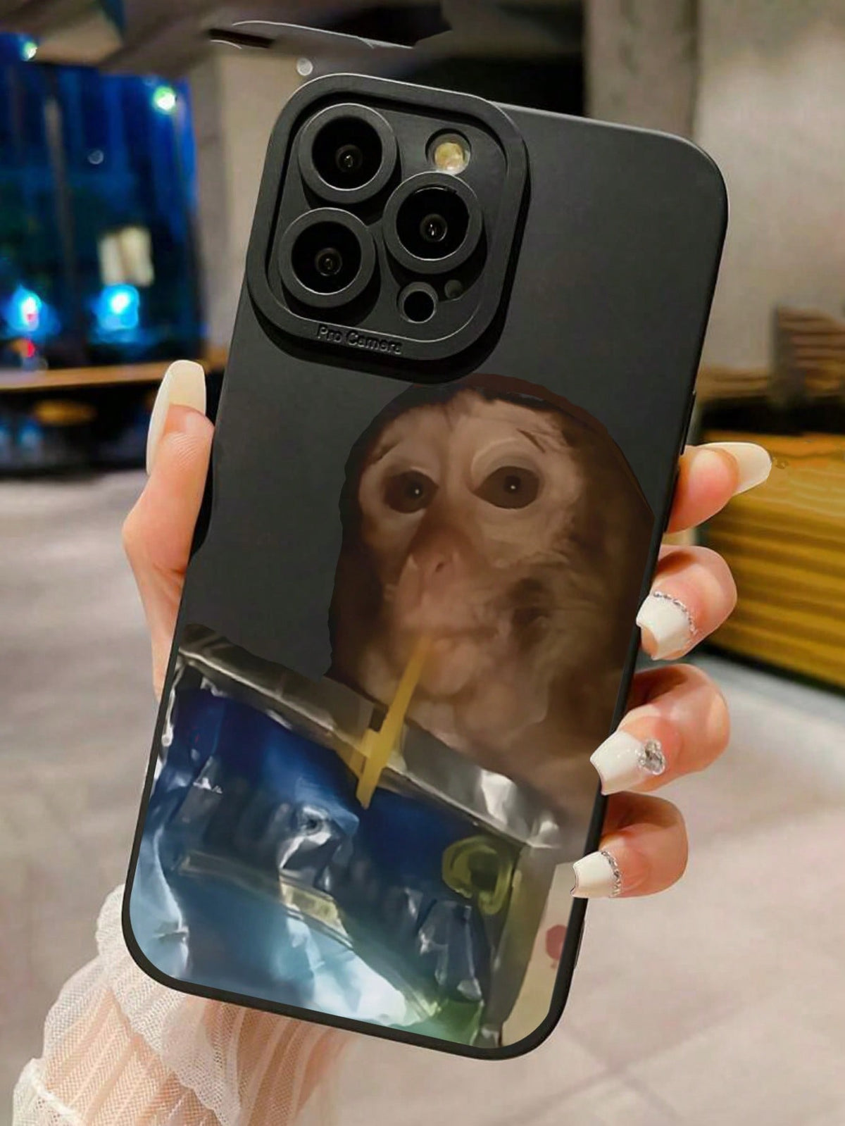 Monkey Cartoon Painted Protective Phone Case For P14ProMax/3D Cartoon P13/ Painted P11/ Shockproof XR Cartoon 78GES2 Phone Case/ Compatible With IPhone XS, P15, Samsung, Xiaomi & Redmi Series: S24 A03