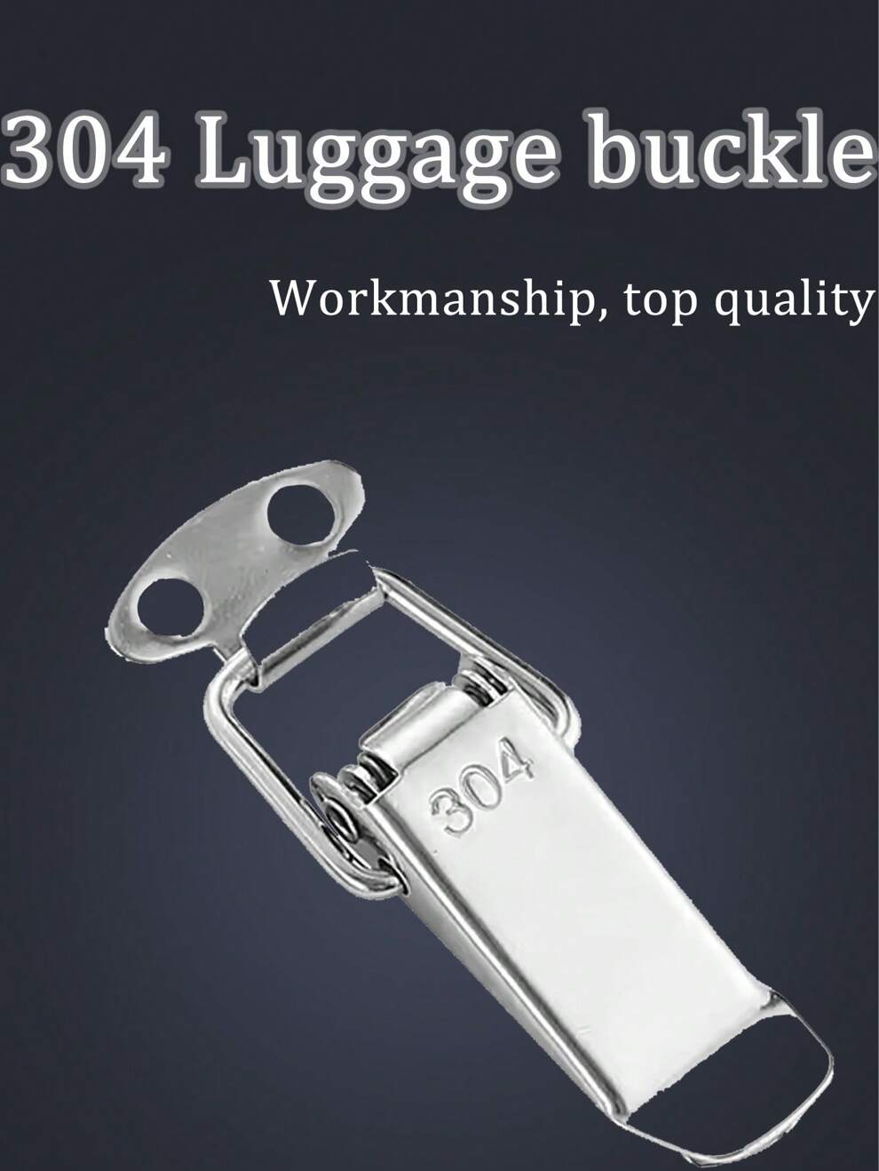 Silver Stainless Steel Luggage Lock Buckle, Steel Buckle Clasp For Beekeeping, Grid Box Buckle, Spring Snap Hook, Duckmouth Buckle, Suitcase Buckle, Toggle Latch Lock