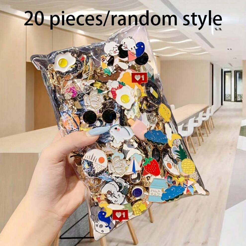 20 Pcs Random Pattern Pin