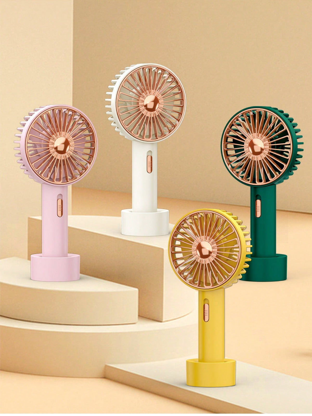 Mini Handheld Fan, Small Desk Fan, Portable Personal Fan For Summer, 2 Speed Adjustable, 500mAh, USB Rechargeable Battery Fan For Students, Office Workers, Hand Fan For Travel, Home, Office, Lash Make